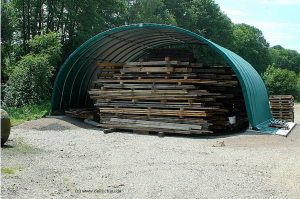 Folienhalle Rundbogenhalle Schreinerei
